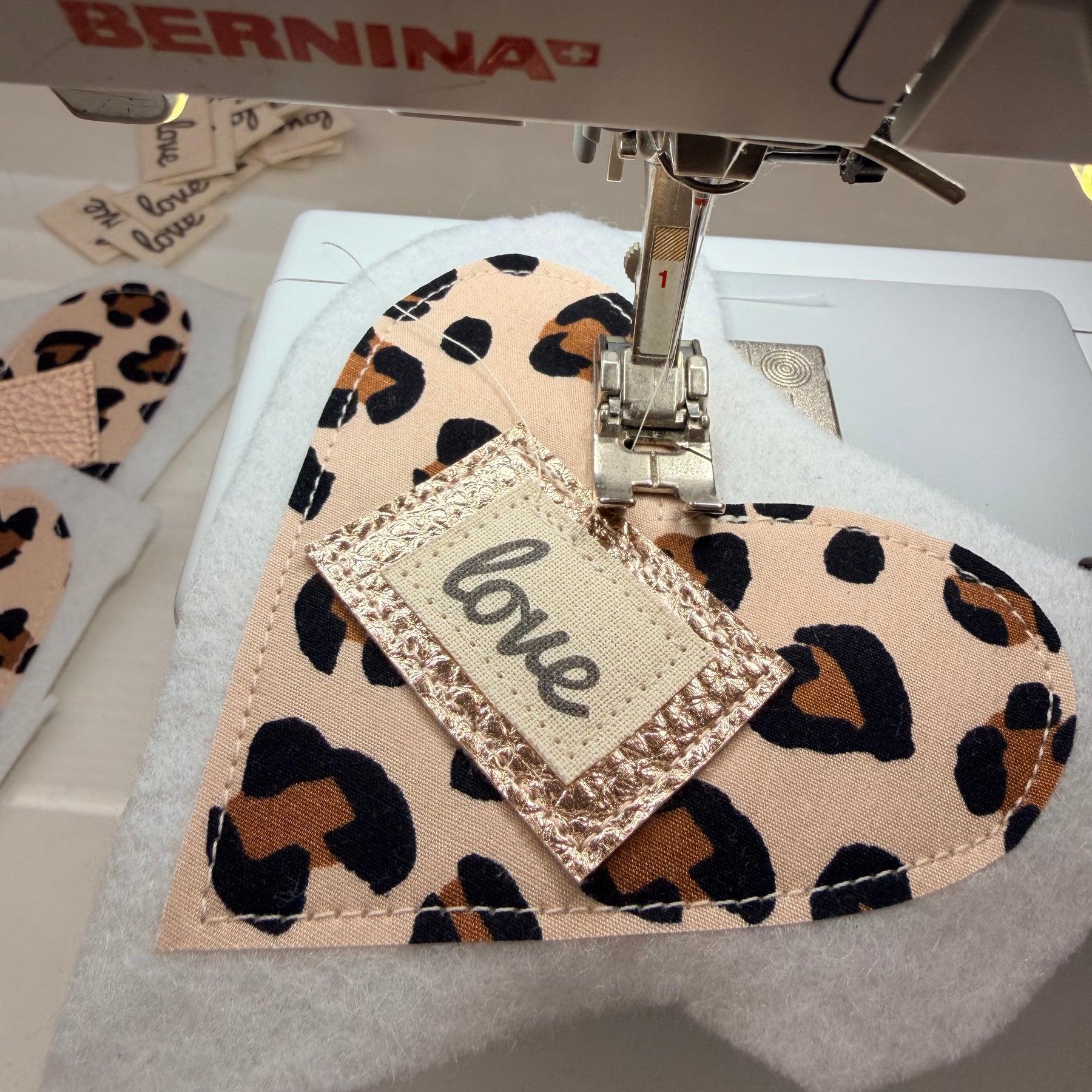 Love Heart Bunting - Animal Print - Garland