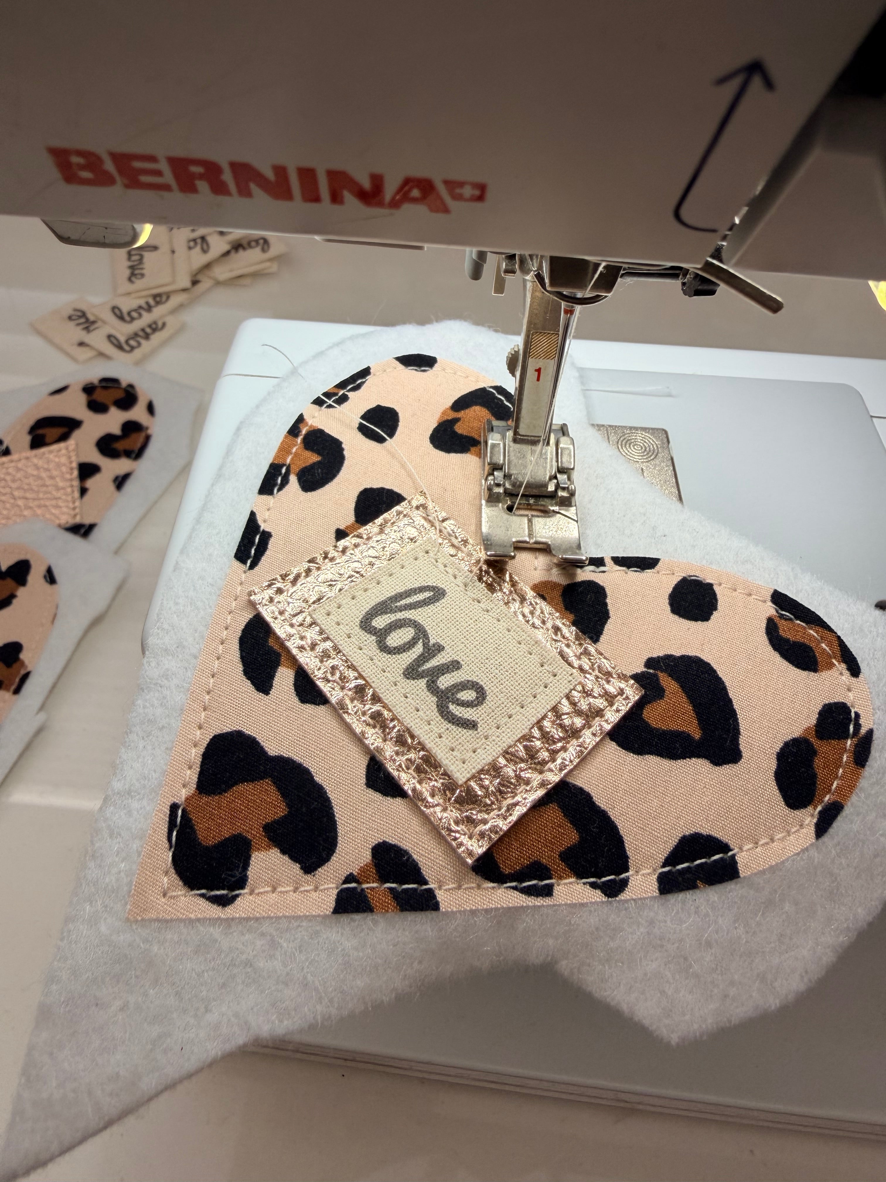 Love Heart Bunting - Animal Print - Garland