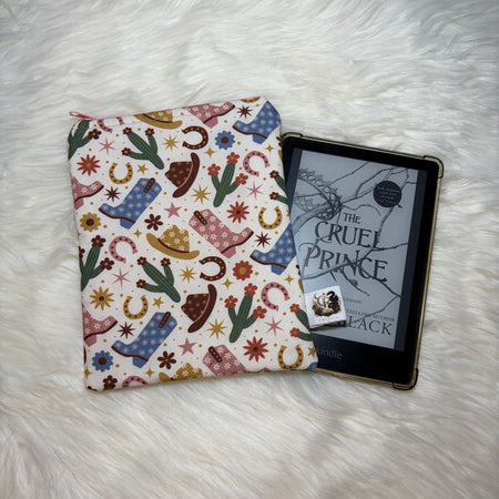 Handmade Padded Kindle & E-Reader Sleeve | 🌵 Rustic Rodeo Collection