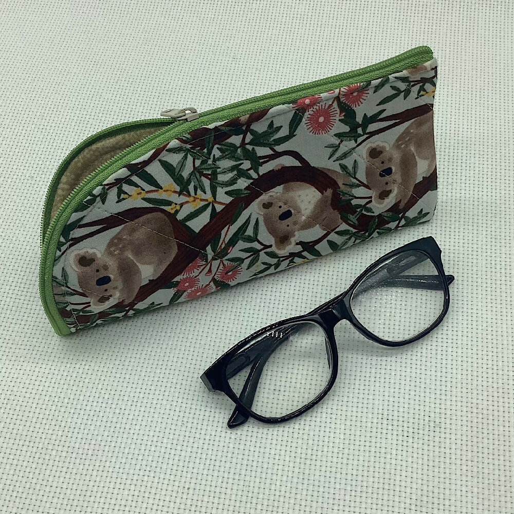 Australian Koalas glasses case for sunglasses, reading, spectacles - 4 designs