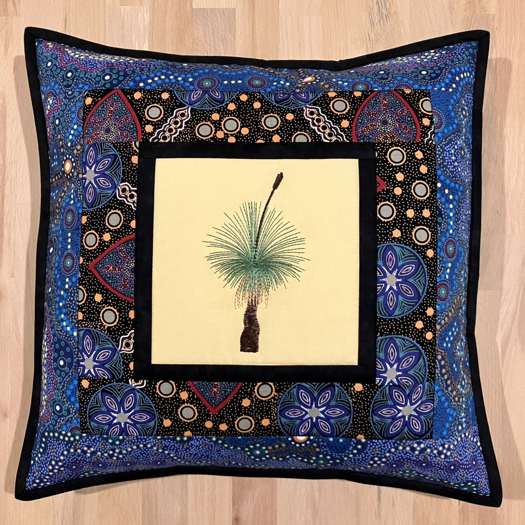 handmade Australian native quilted - grass tree