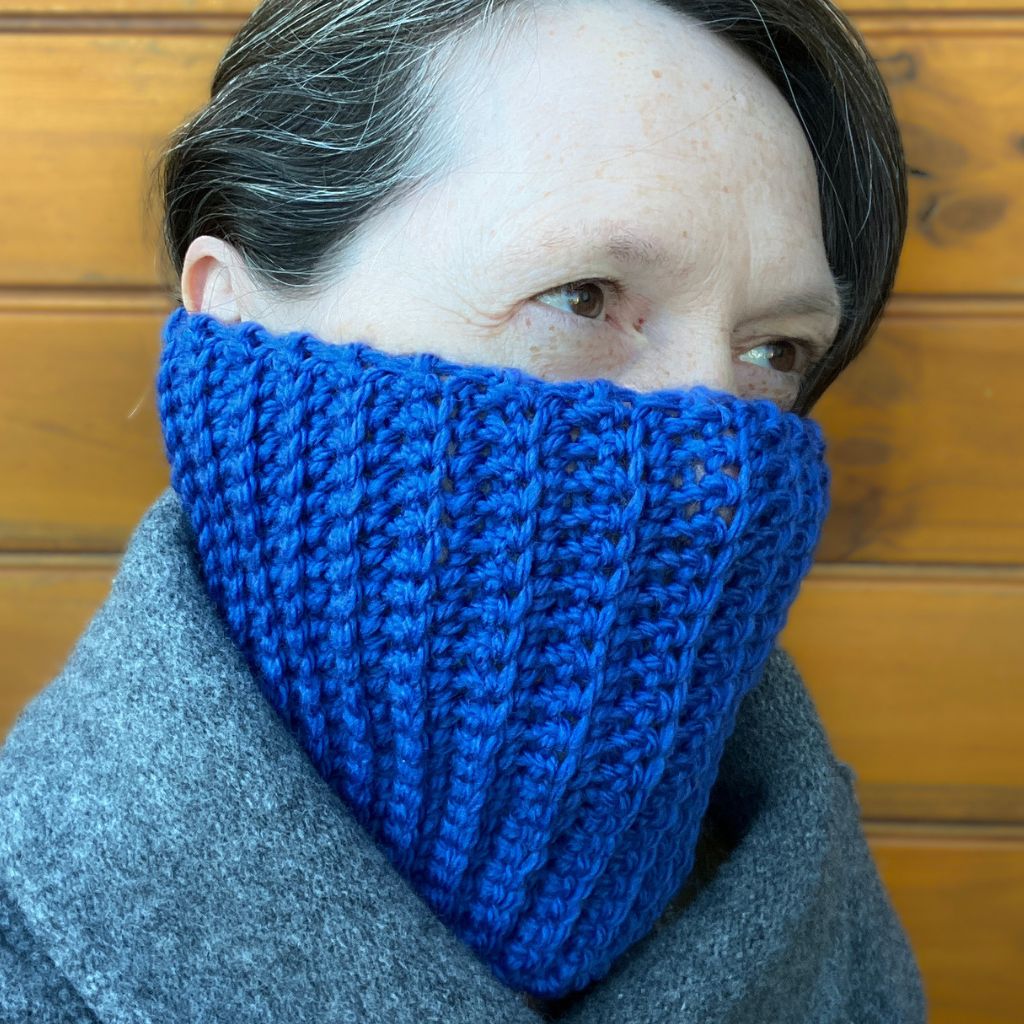Neck Buff | Head Warmer - Warm Aussie Merino Wool - cobalt blue