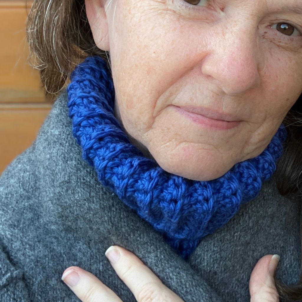 Neck Buff | Head Warmer - Warm Aussie Merino Wool - cobalt blue