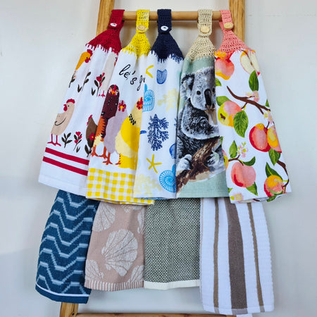 Kitchen Hand Towel | Hanging | Cotton | SINGLE LAYER | 9 Styles - 1-9