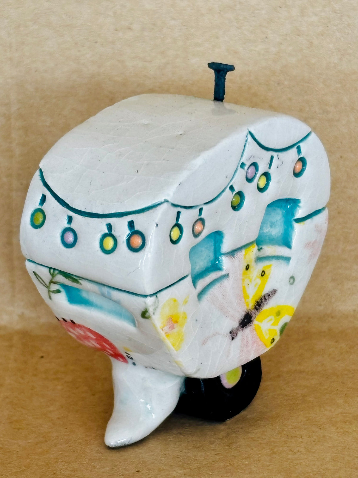 Small Retro Collectable Ceramic Caravan 13