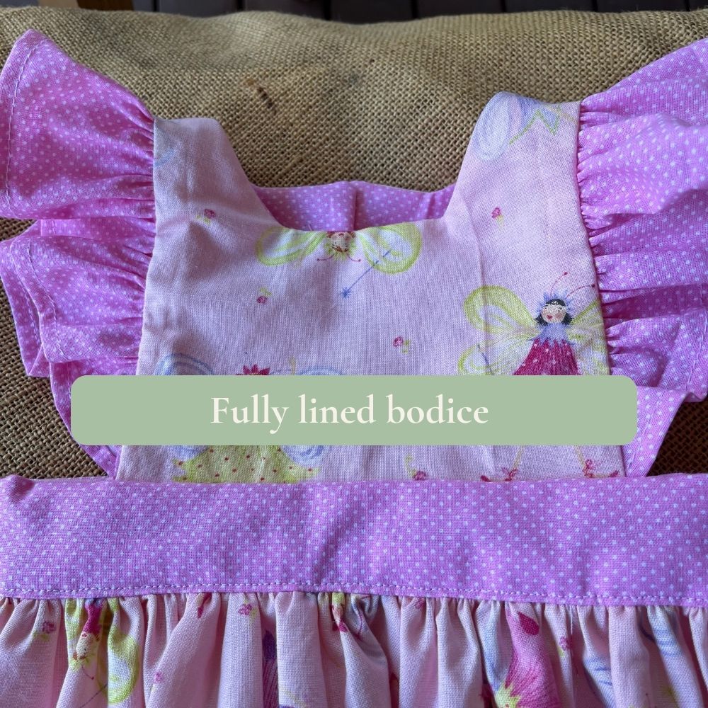 Handmade toddler pinafore / dress | Fairies