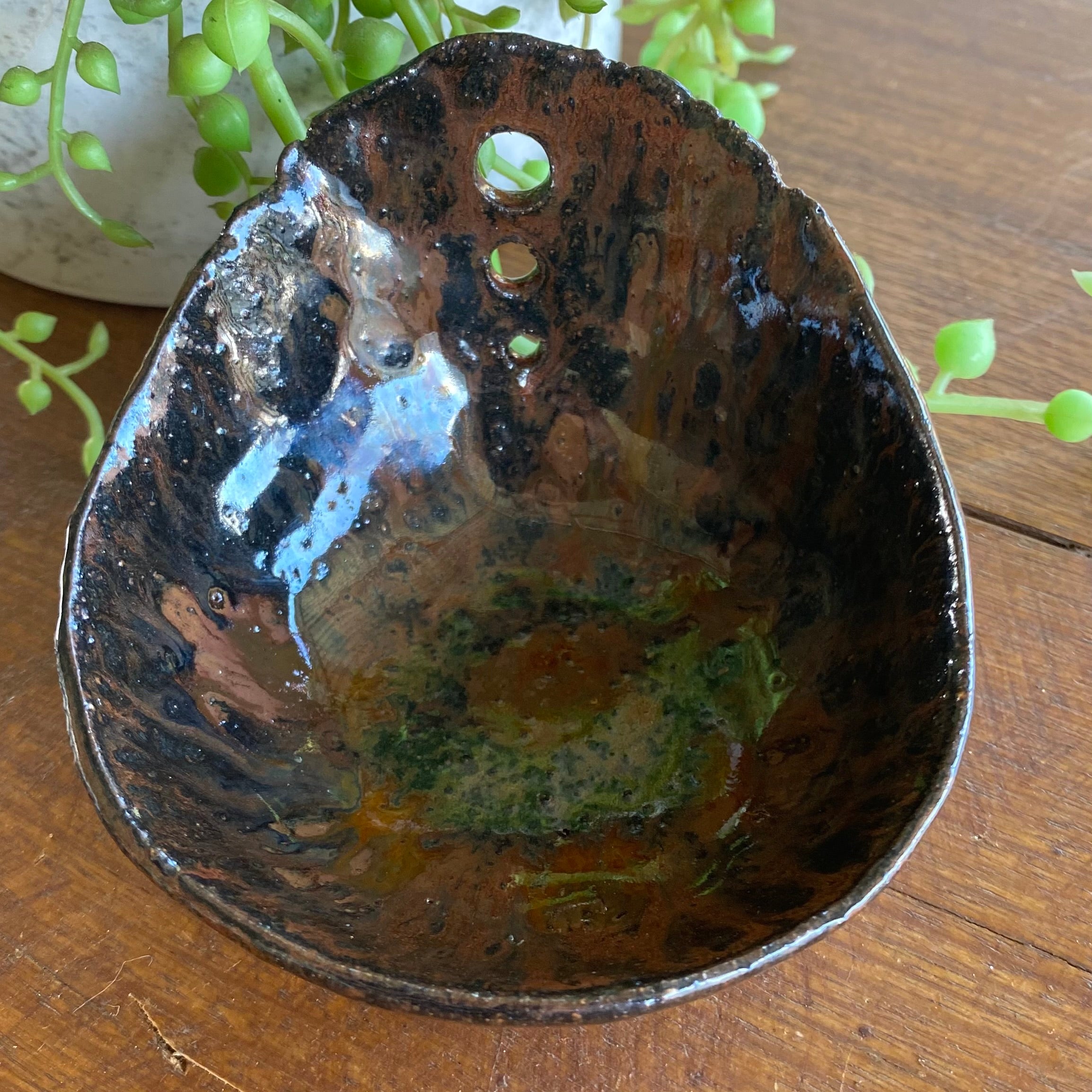 Handmade Ceramic Herb Stripper / Handmde Pottery