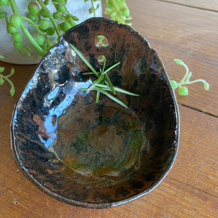 Handmade Ceramic Herb Stripper / Handmde Pottery