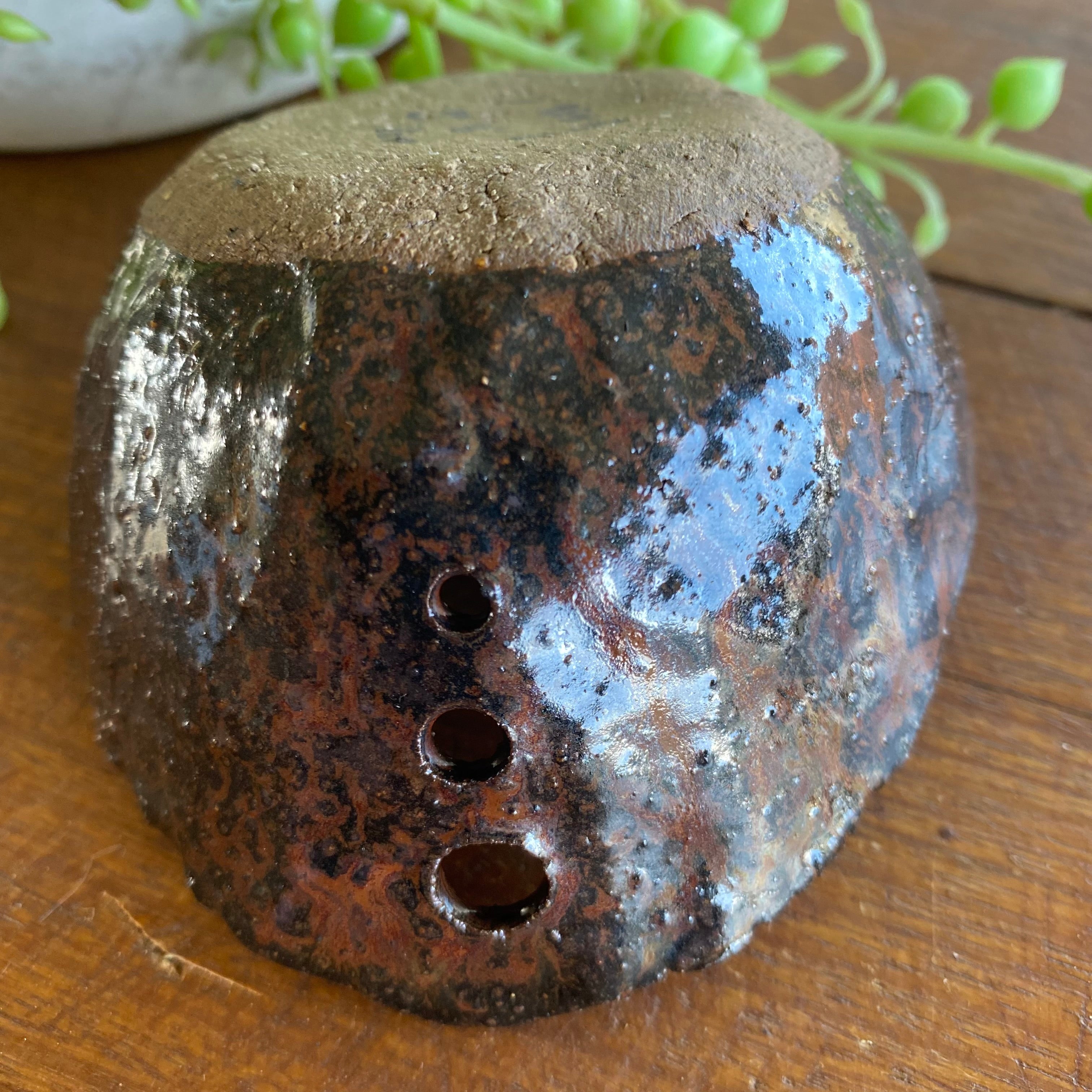 Handmade Ceramic Herb Stripper / Handmde Pottery