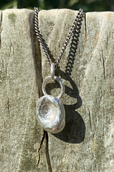 Tidal Pool Pendant | Handmade Sterling Silver Organic Pendant