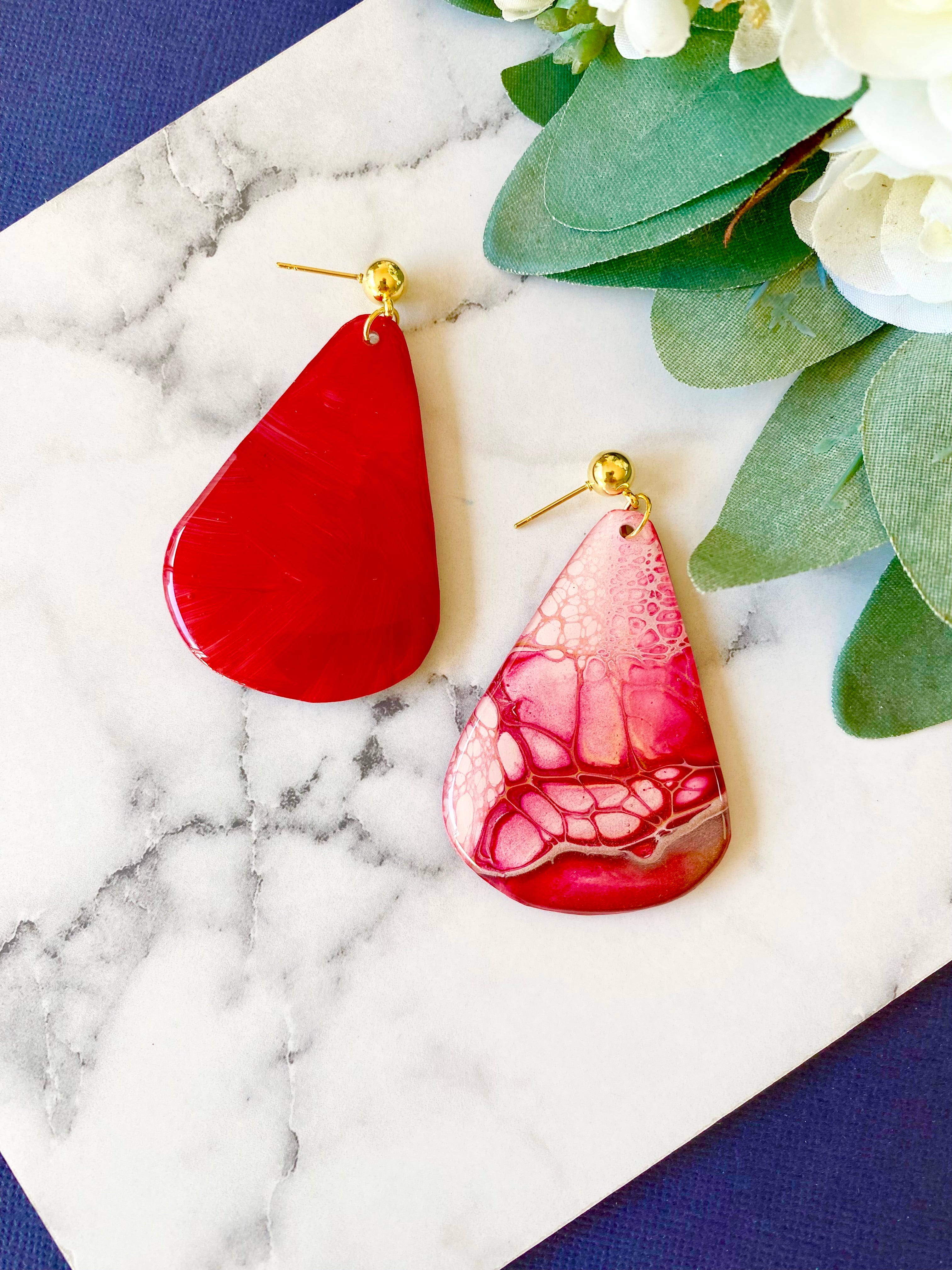 Unmatched Arty Stud Dangle Earrings