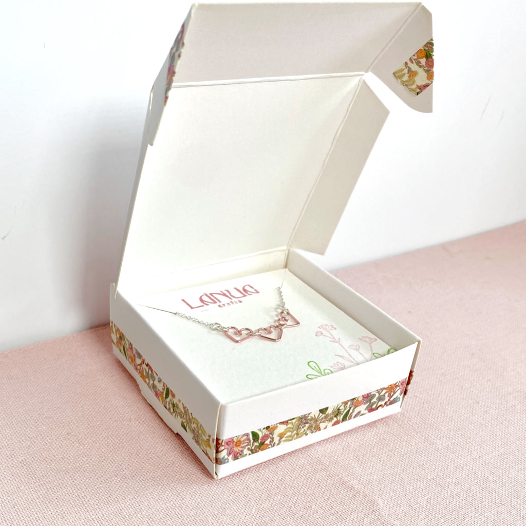 Jewellery gifting box ADD-ON | White or Kraft Brown card | Light-weight | Recyclable | Add to Lánua orders only