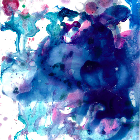Water signals 3, A5 with white A4 frame picture mount, original painting