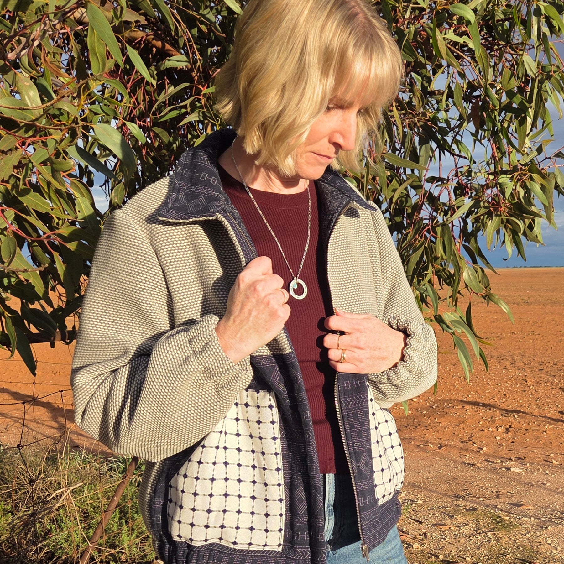 Smokey Haze - Retro Bomber jacket - L/XL
