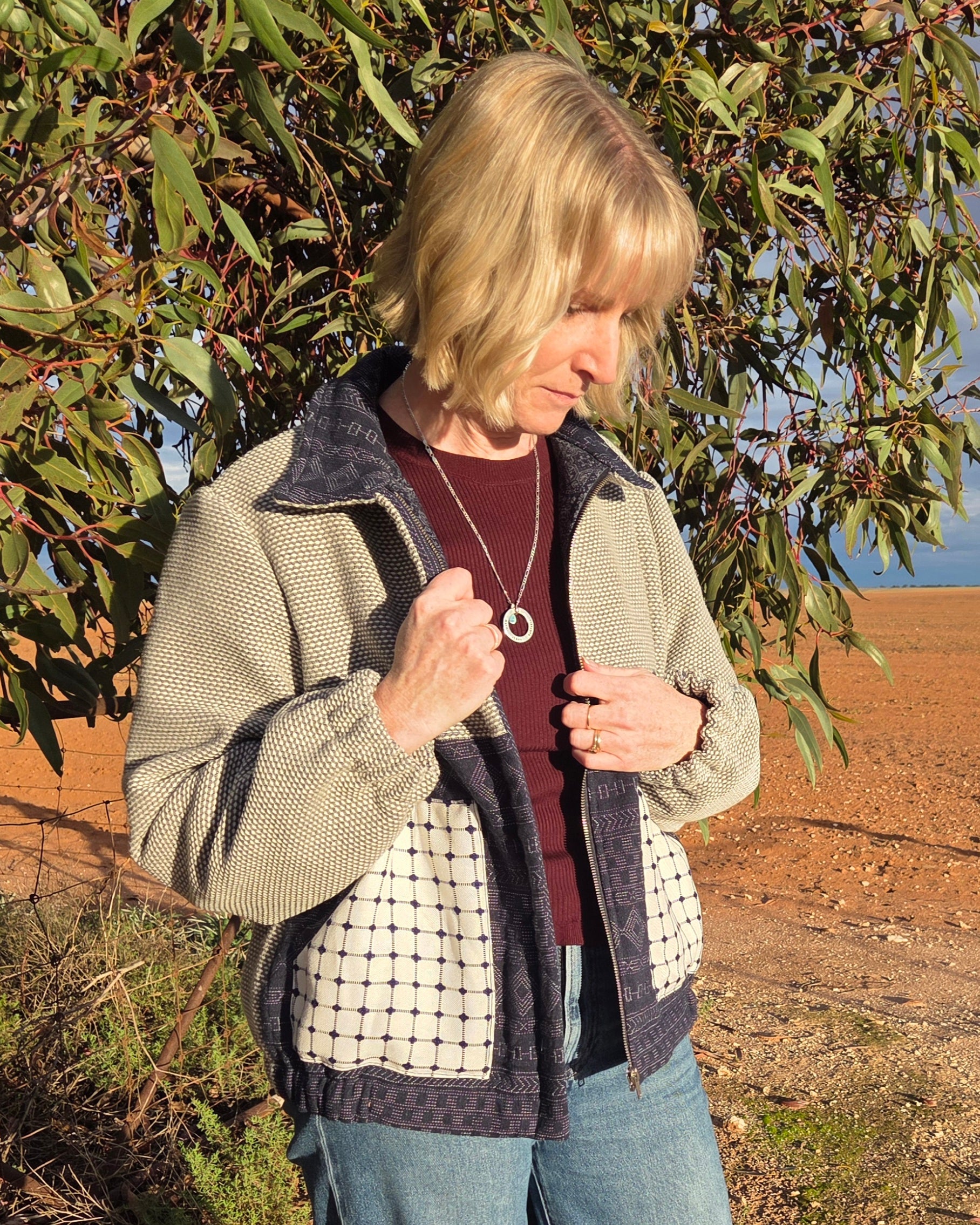 Smokey Haze - Retro Bomber jacket - L/XL