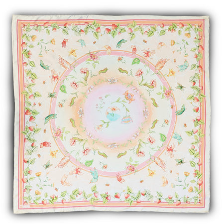 Monarch's Garden Silk Scarf