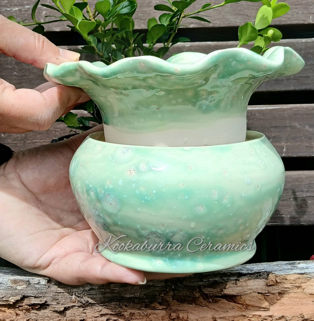 ceramic African Violet Pot Self Watering
