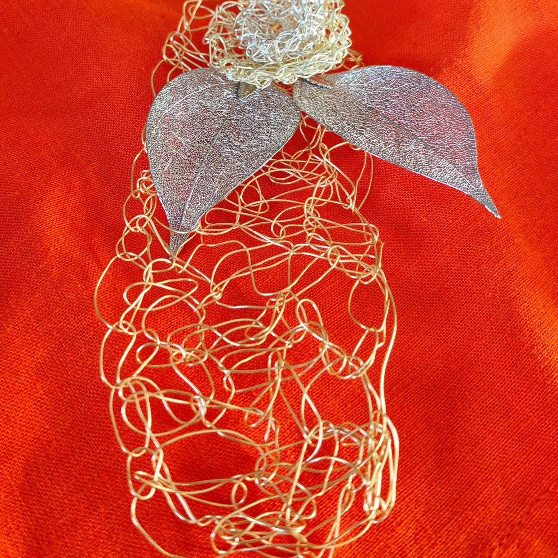 Wire  Crochet necklace
