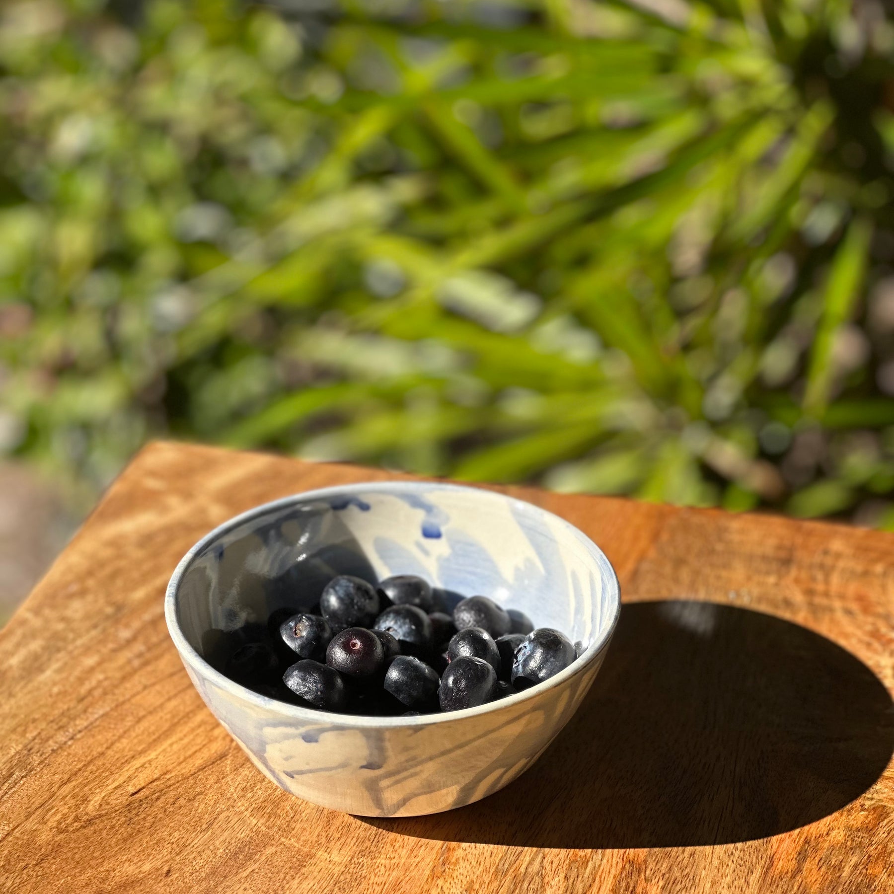 Everyday Breakfast Bowl | Handmade Ceramic Tableware | Blue Splash
