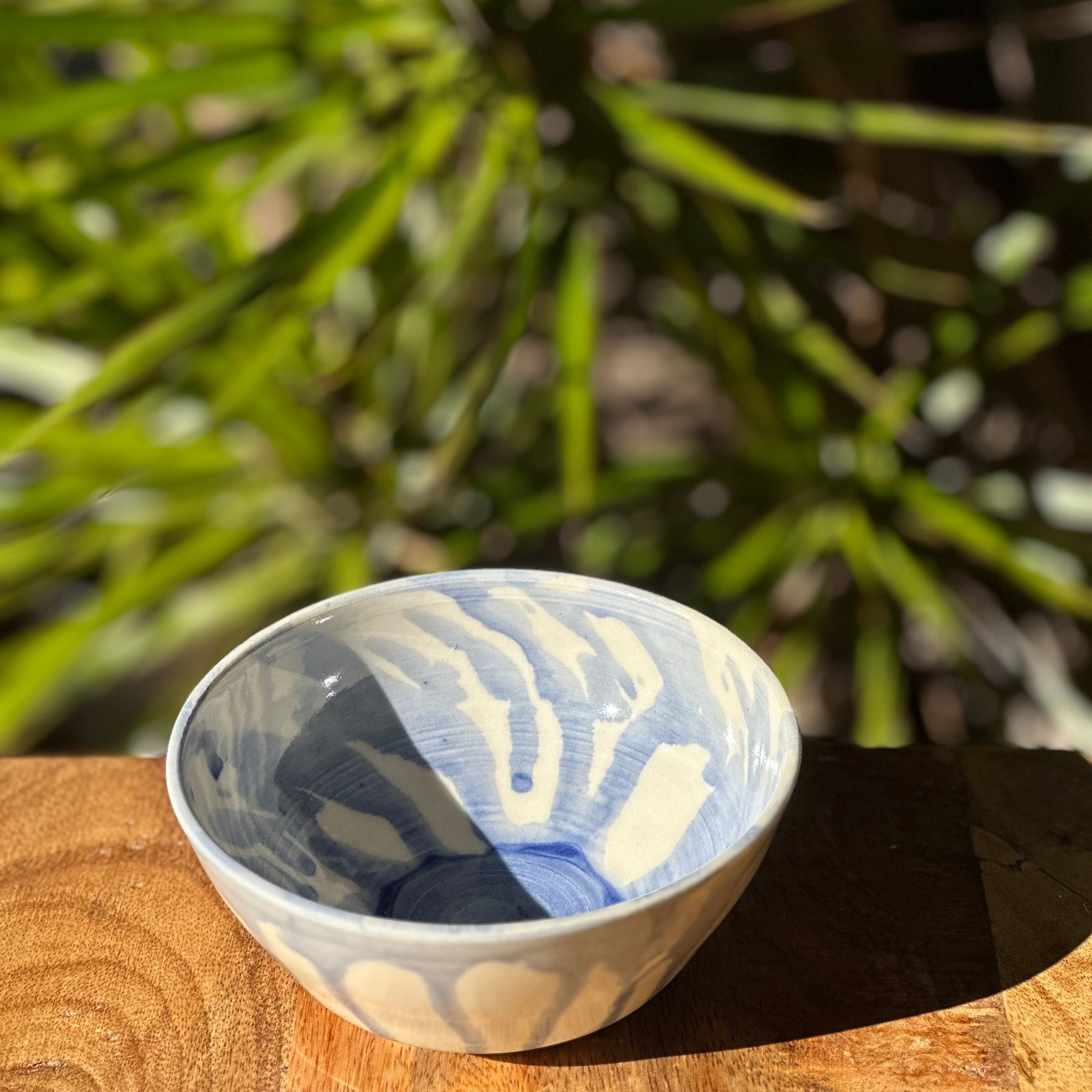 Everyday Breakfast Bowl | Handmade Ceramic Tableware | Blue Splash