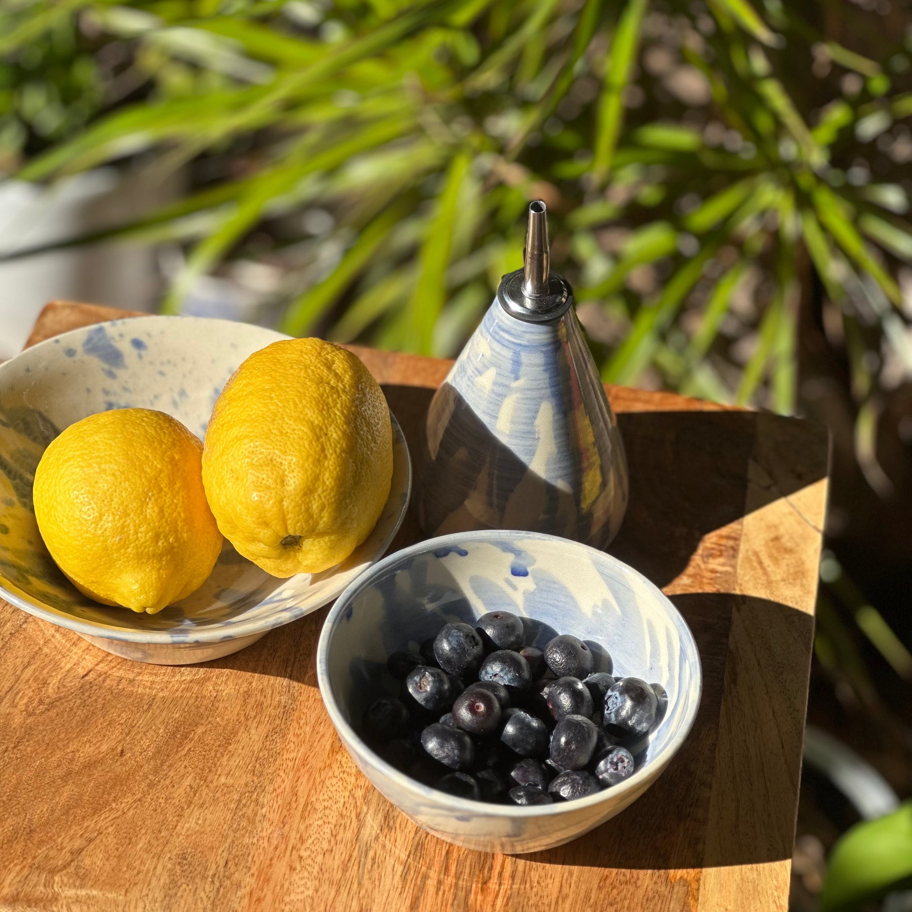 Everyday Breakfast Bowl | Handmade Ceramic Tableware | Blue Splash