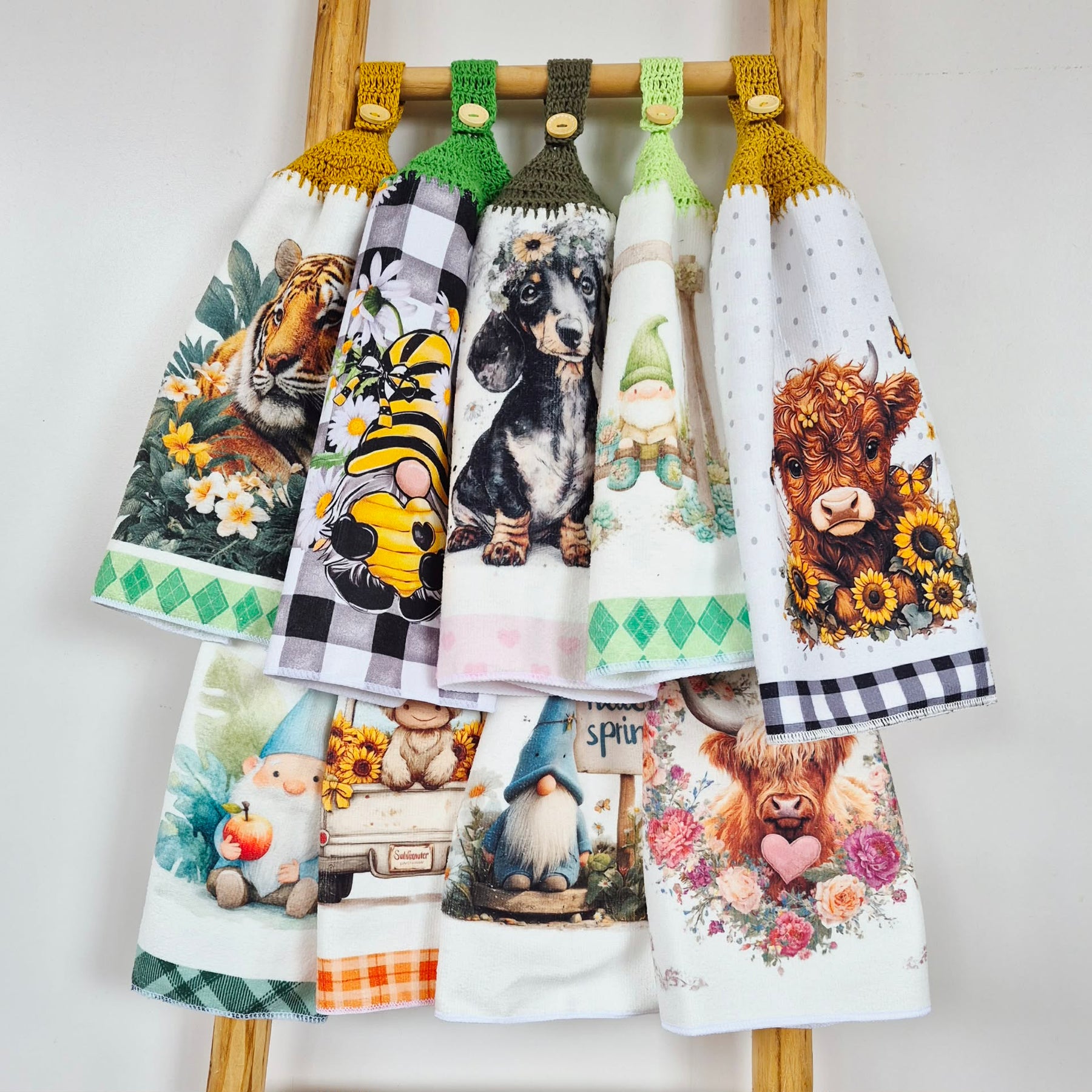 Kitchen Hand Towel | Hanging | Polyester Microfibre | SINGLE LAYER | 9 Styles - 19 - 27