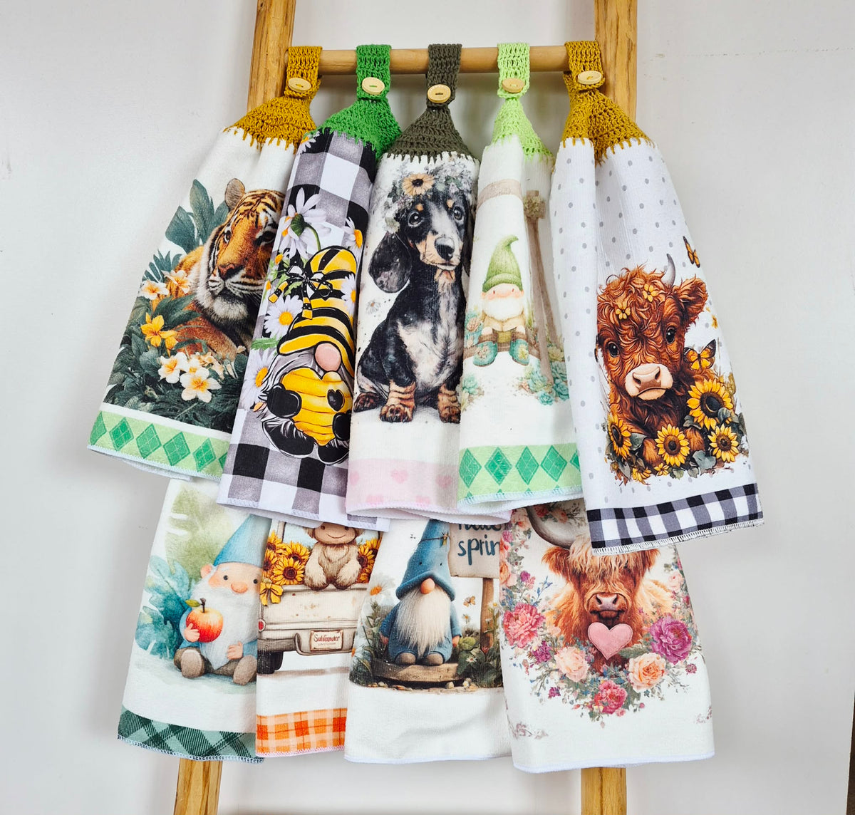Kitchen Hand Towel | Hanging | Polyester Microfibre | SINGLE LAYER | 9 Styles - 19 - 27