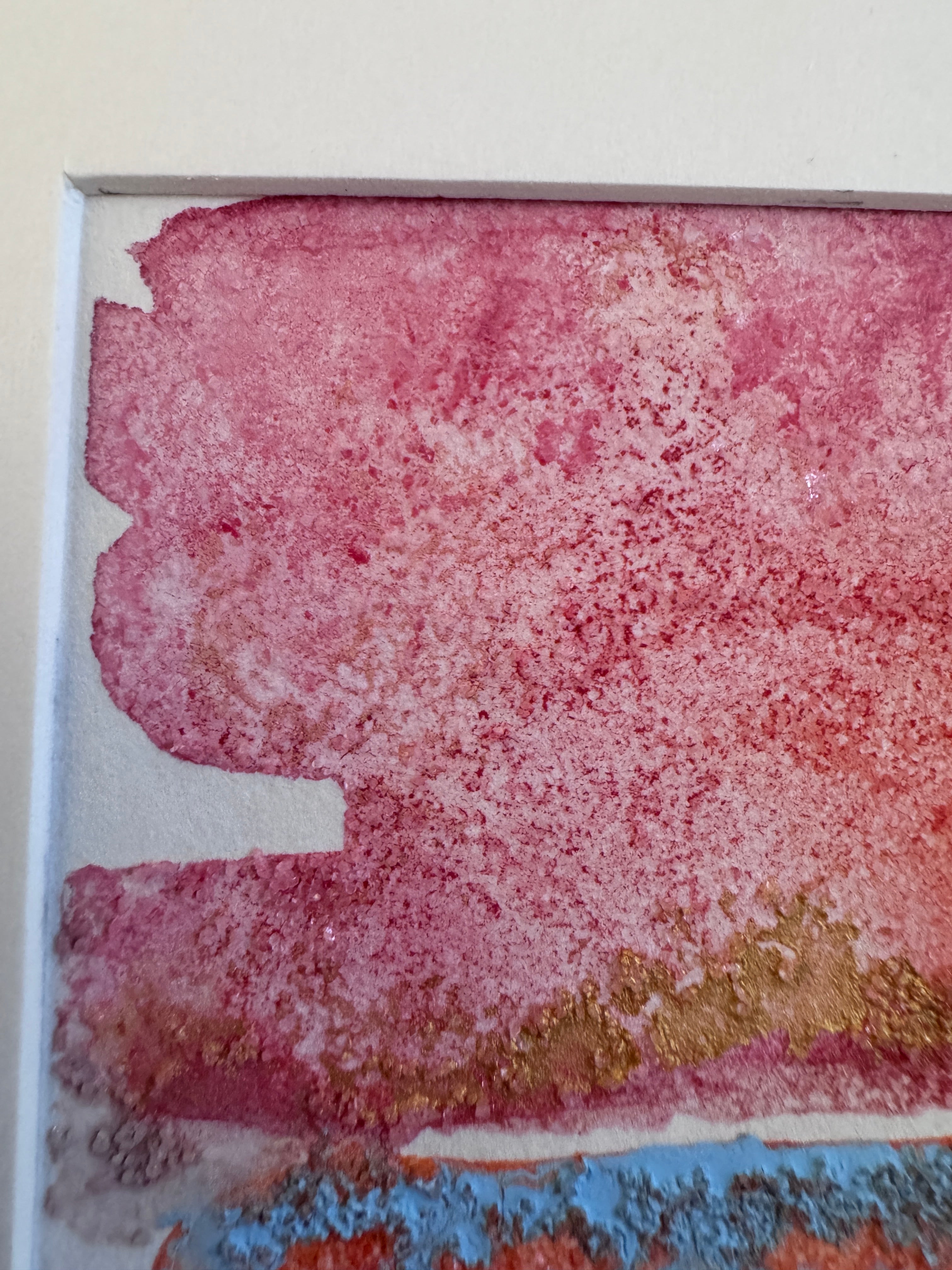 Pink Tides Original Abstract Watercolour