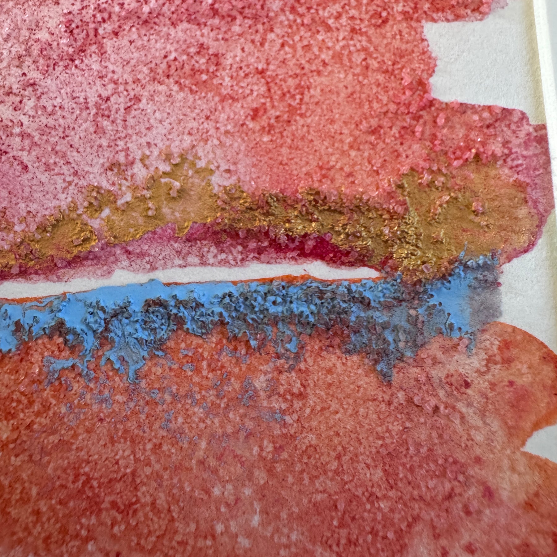 Pink Tides Original Abstract Watercolour