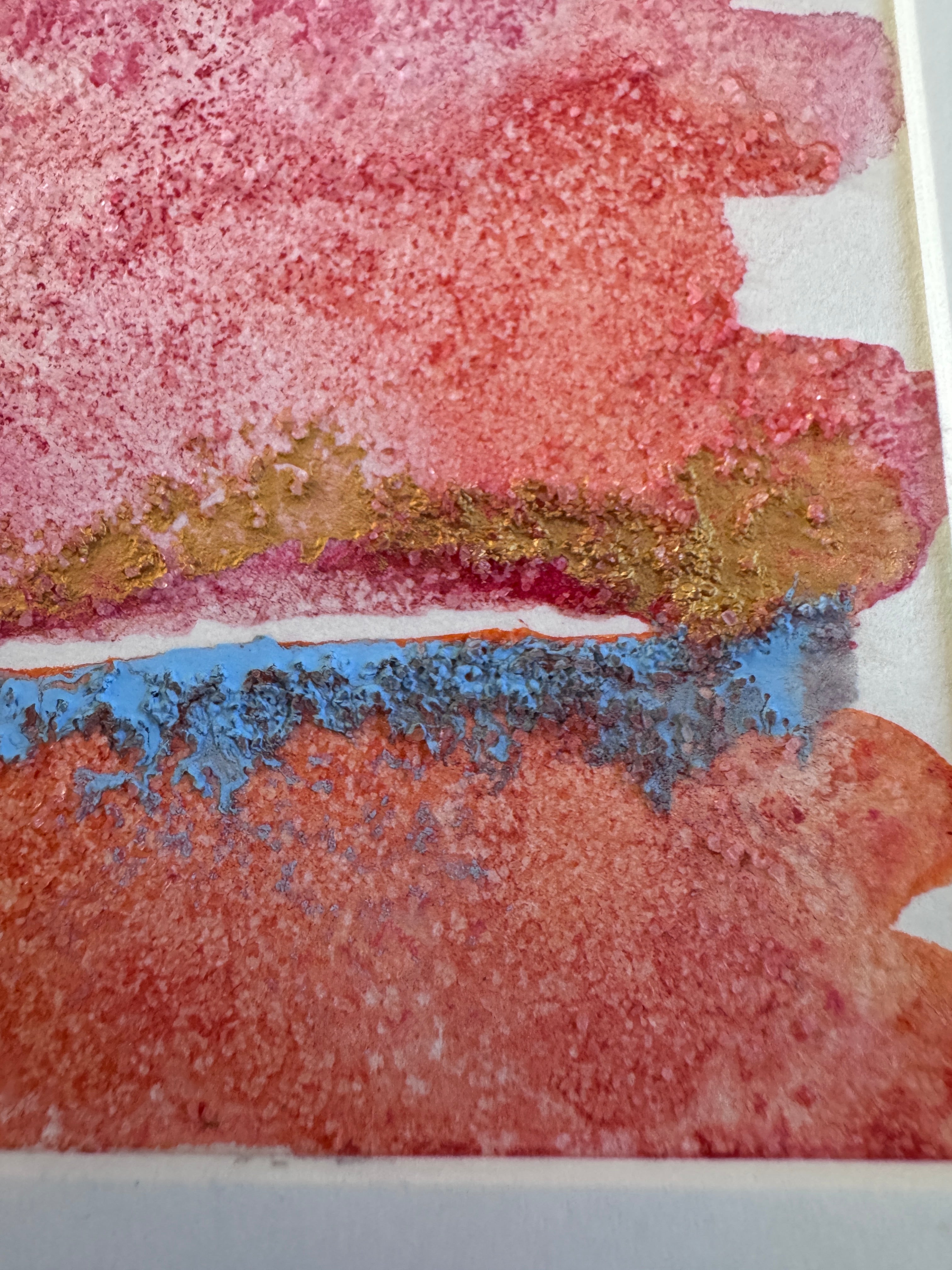 Pink Tides Original Abstract Watercolour
