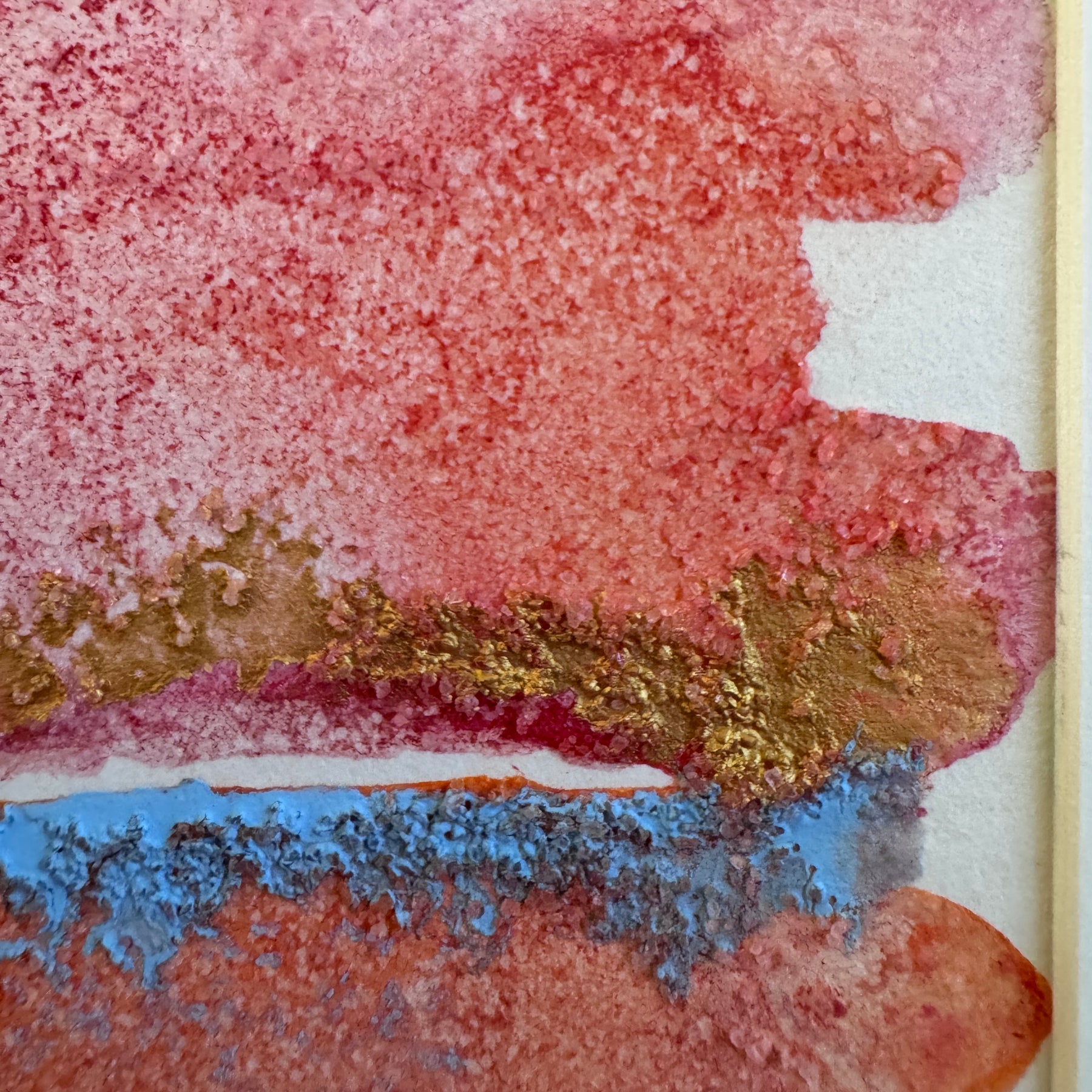 Pink Tides Original Abstract Watercolour