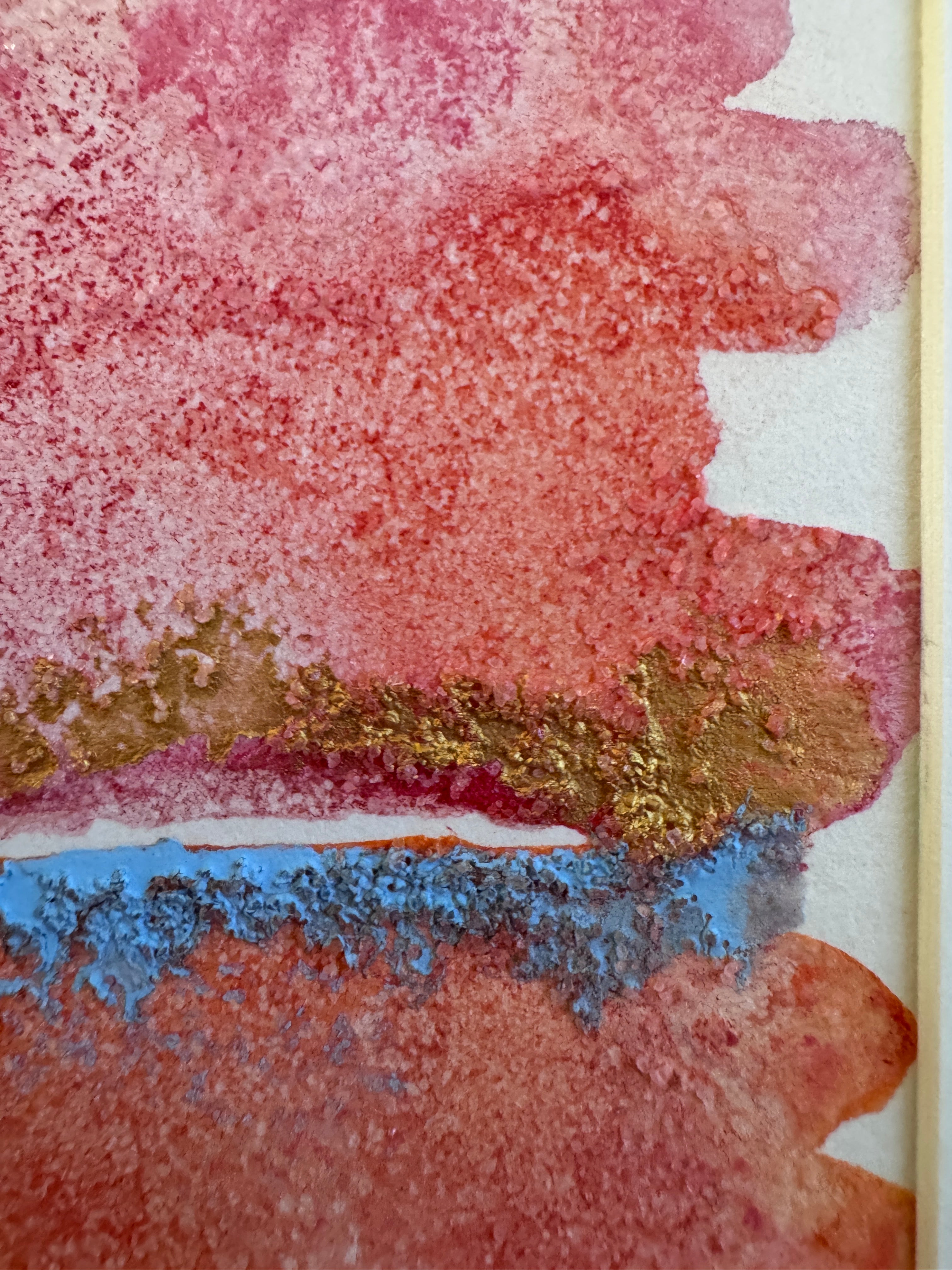 Pink Tides Original Abstract Watercolour