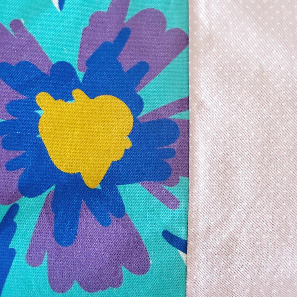 Floral Japanese style cross back kitchen apron. Crafting, gardening, no ties apron.