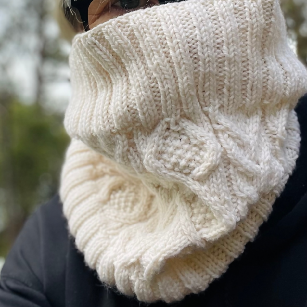 Alpaca Aran Cowl Neckwarmer