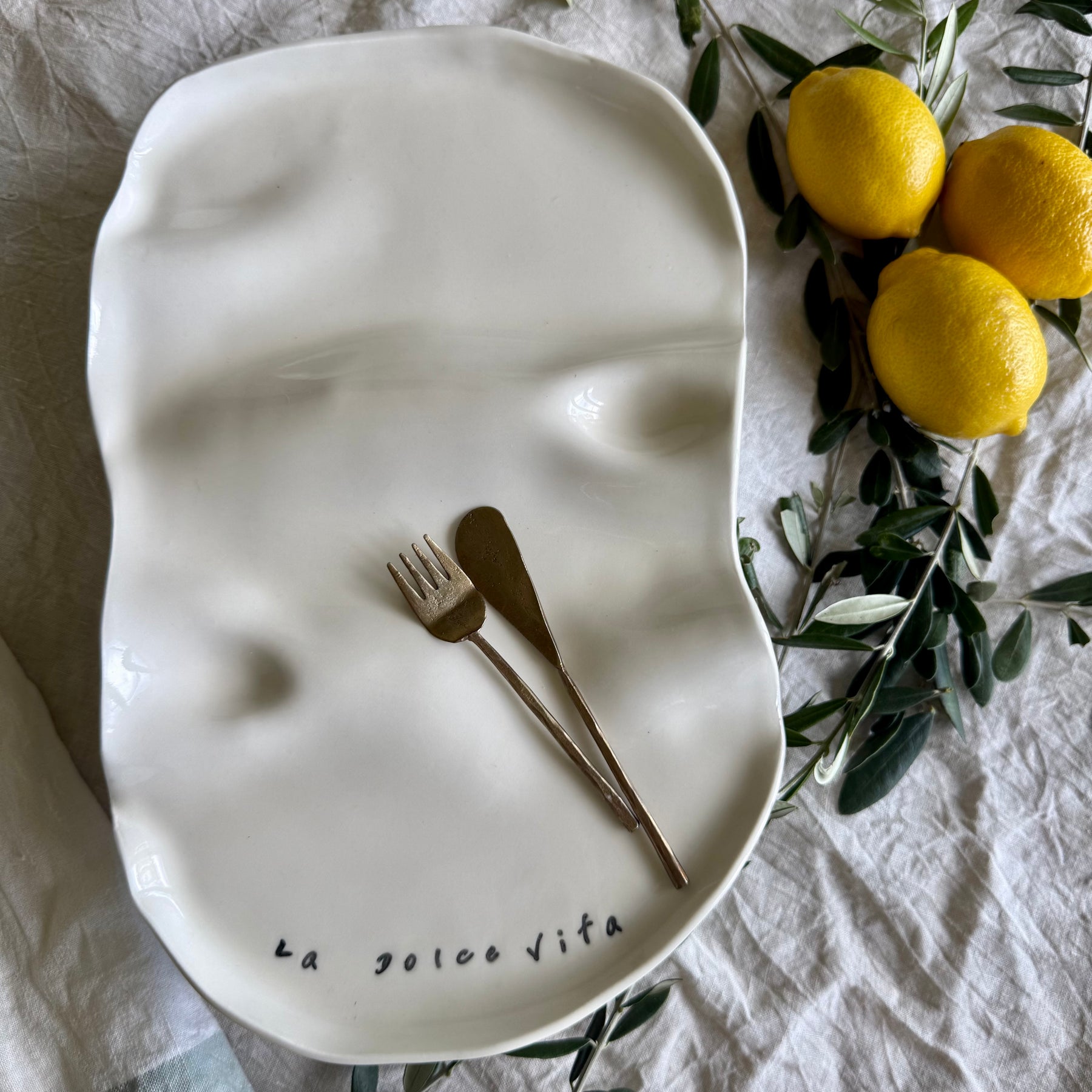 La Dolce Vita Porcelain Grazing Platter | Charcuterie | Share Plate