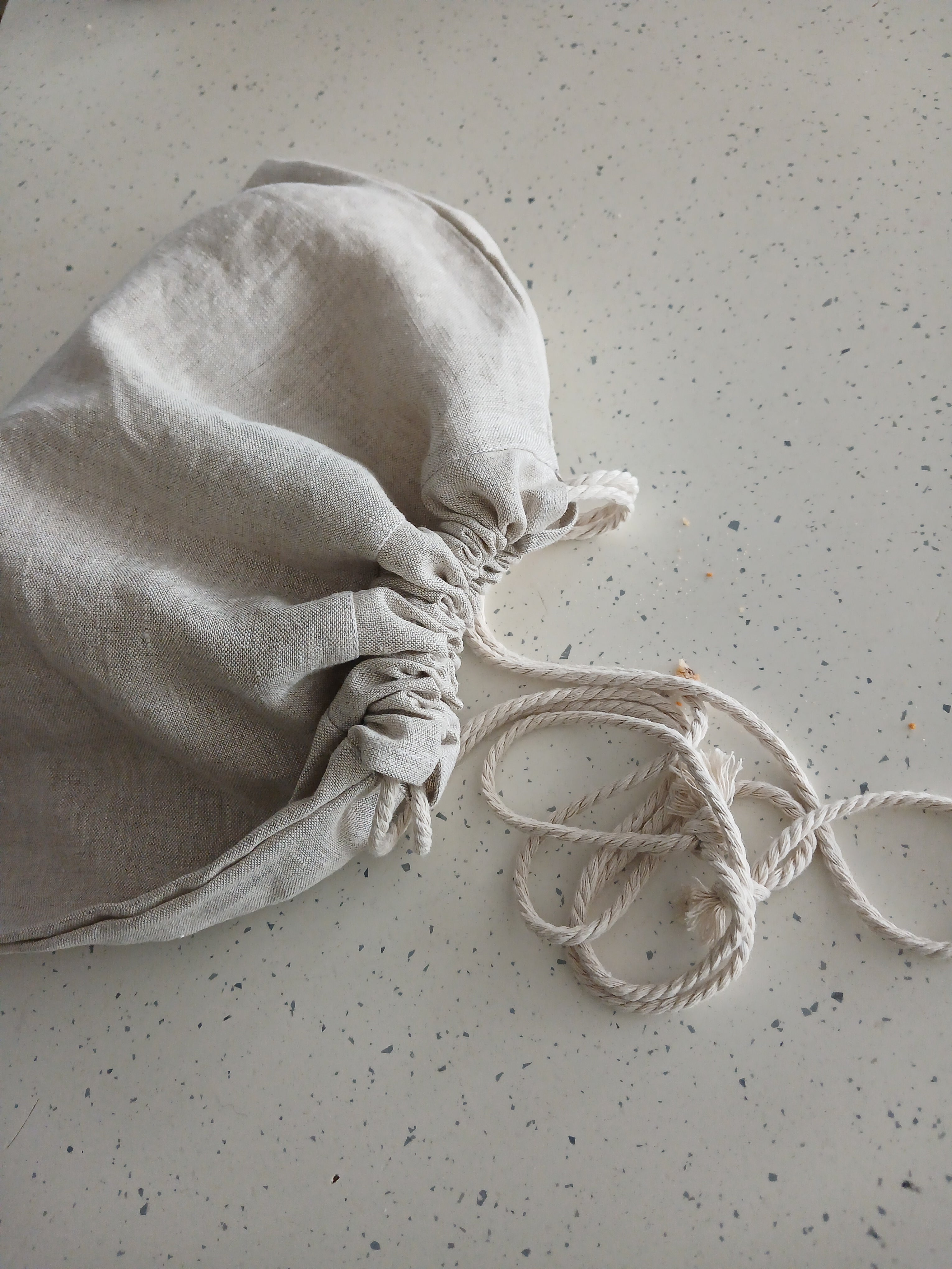 Reusable Linen Bread Bag