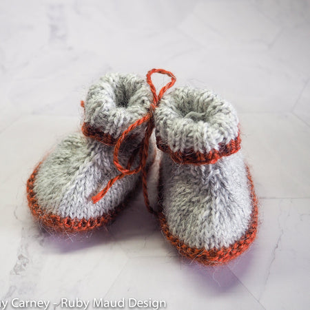 Baby Hug Boots - Alpaca Grey & Rusty