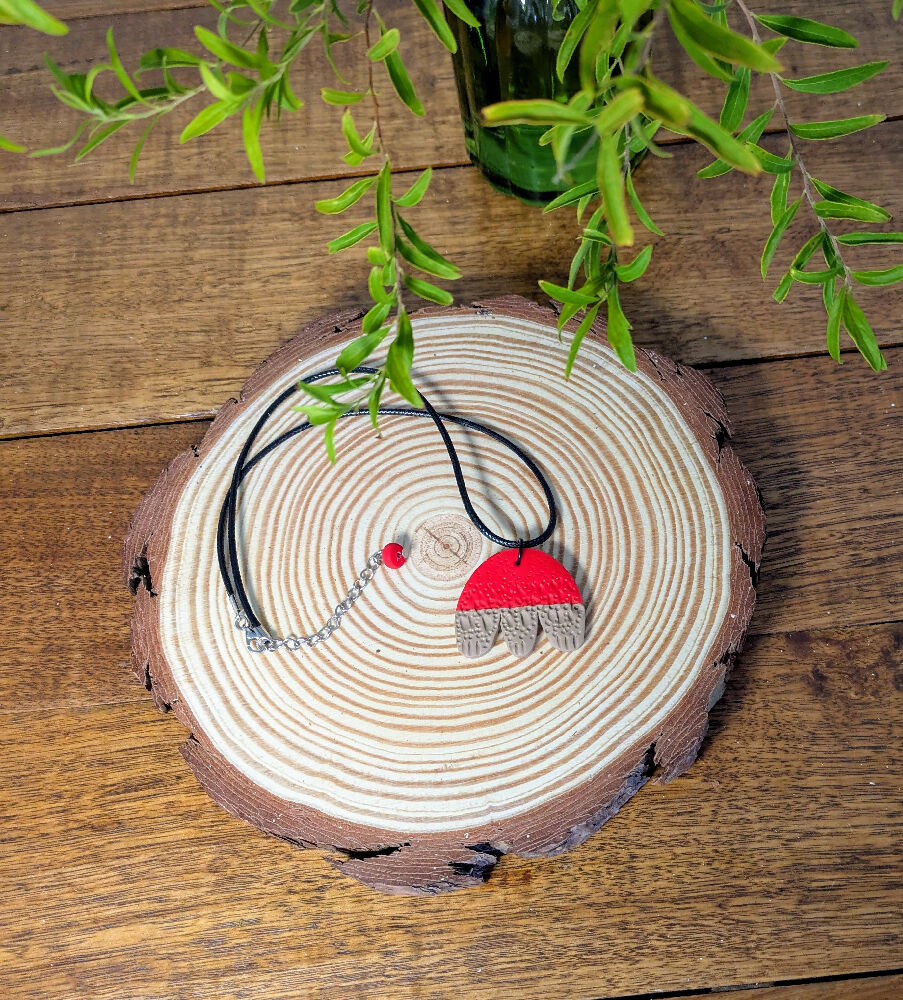 Red & Coffee Pendant