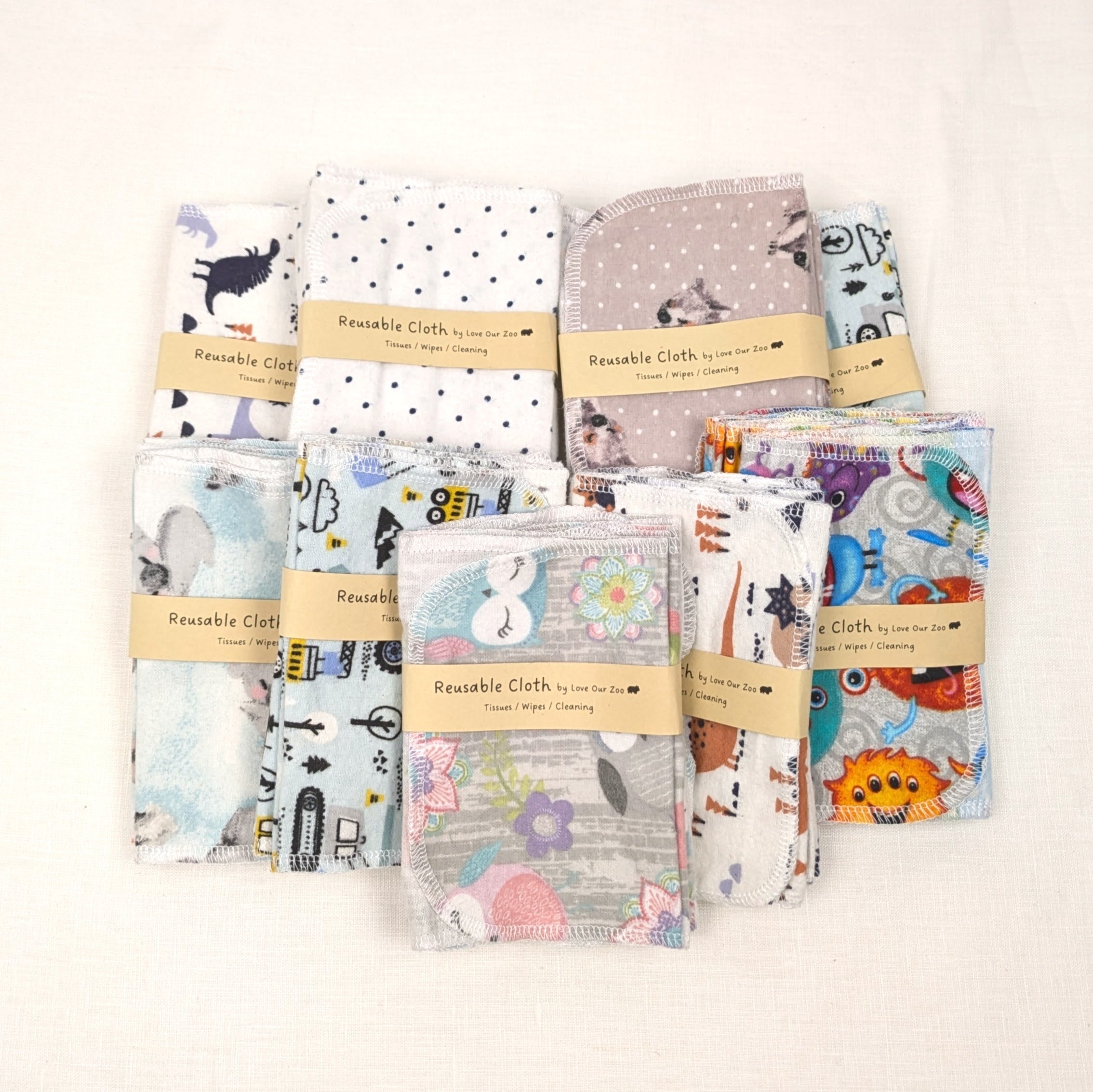 Reusable Cloth Tissues | Wipes | Washers | by Wattle Acres