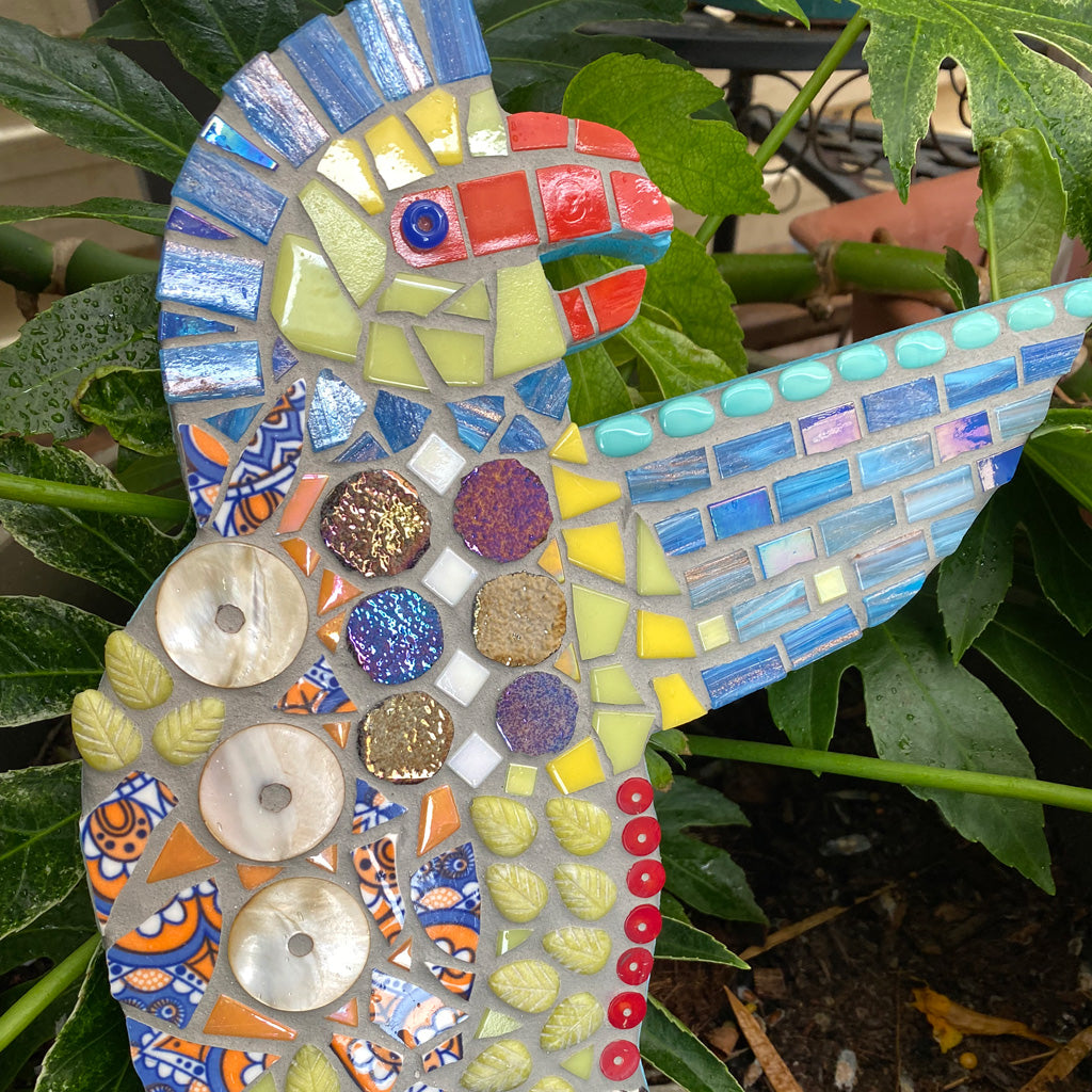 Mosaic Cheerful Parrot