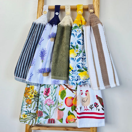 Kitchen Hand Towel | Hanging | Cotton | SINGLE LAYER | 9 Styles - 1-9