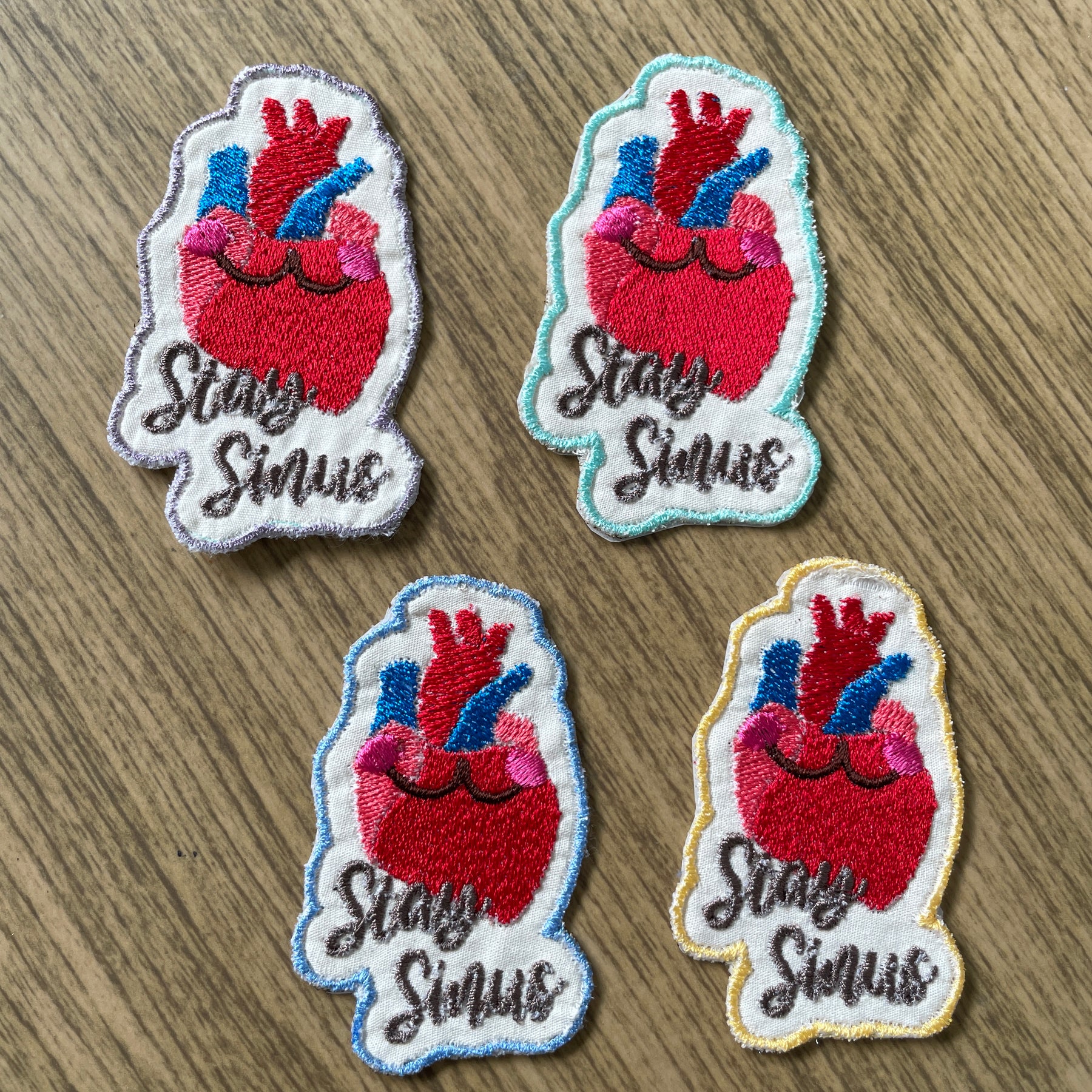 Embroidered Organs Iron on patch/ Anatomy Patch/ Medical Embroidery