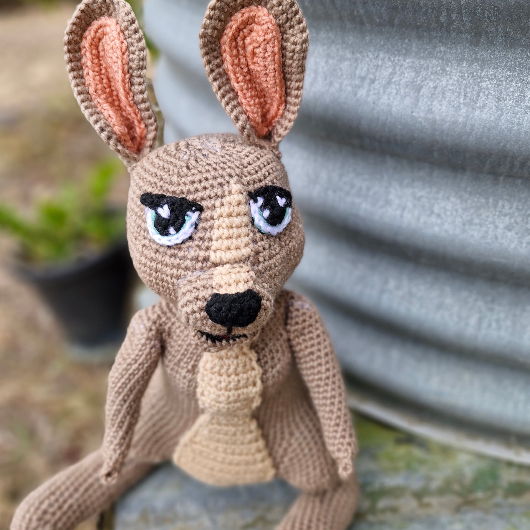 Skippy the Handmade Crochet KANGAROO has Arrived