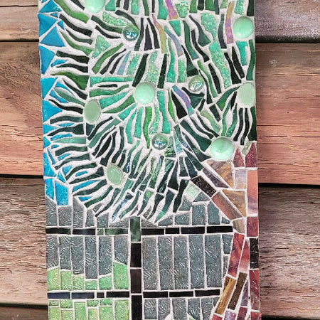 Terrific Stained Glass Mosaic Tree