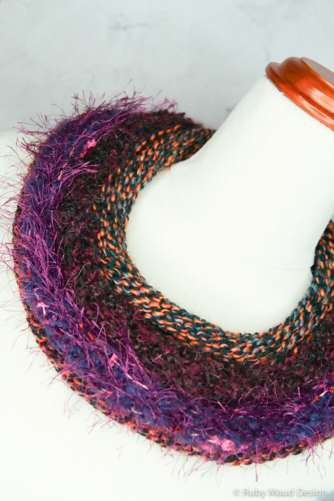 Night Sky Hand Knitted Cowl