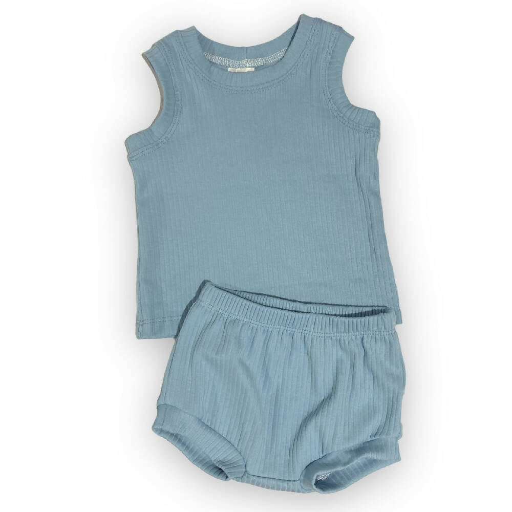 Baby Boys Knit Bummies and Singlet SETS
