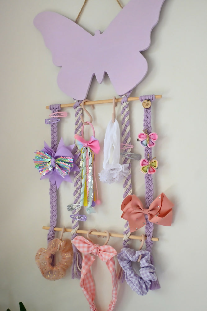 Macrame Butterfly Hair Accessories Hanger