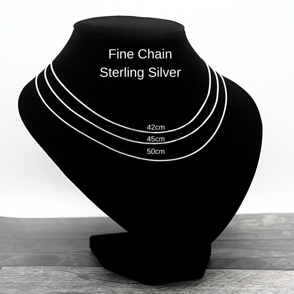 fine chains sterling silver chains 42 45 50 bust text