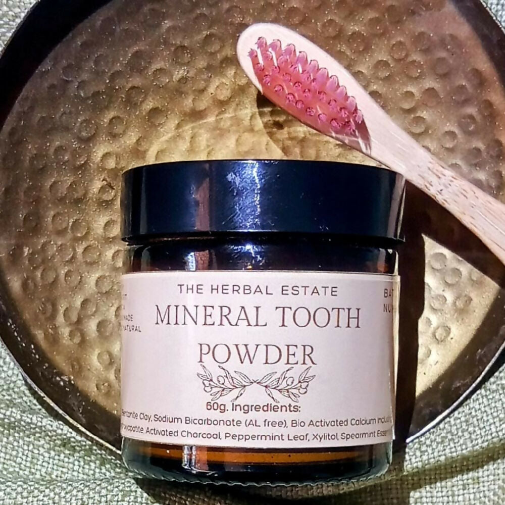 Mineral Tooth Powder. Fluoride free. Formulated with Hydroxyapatite an