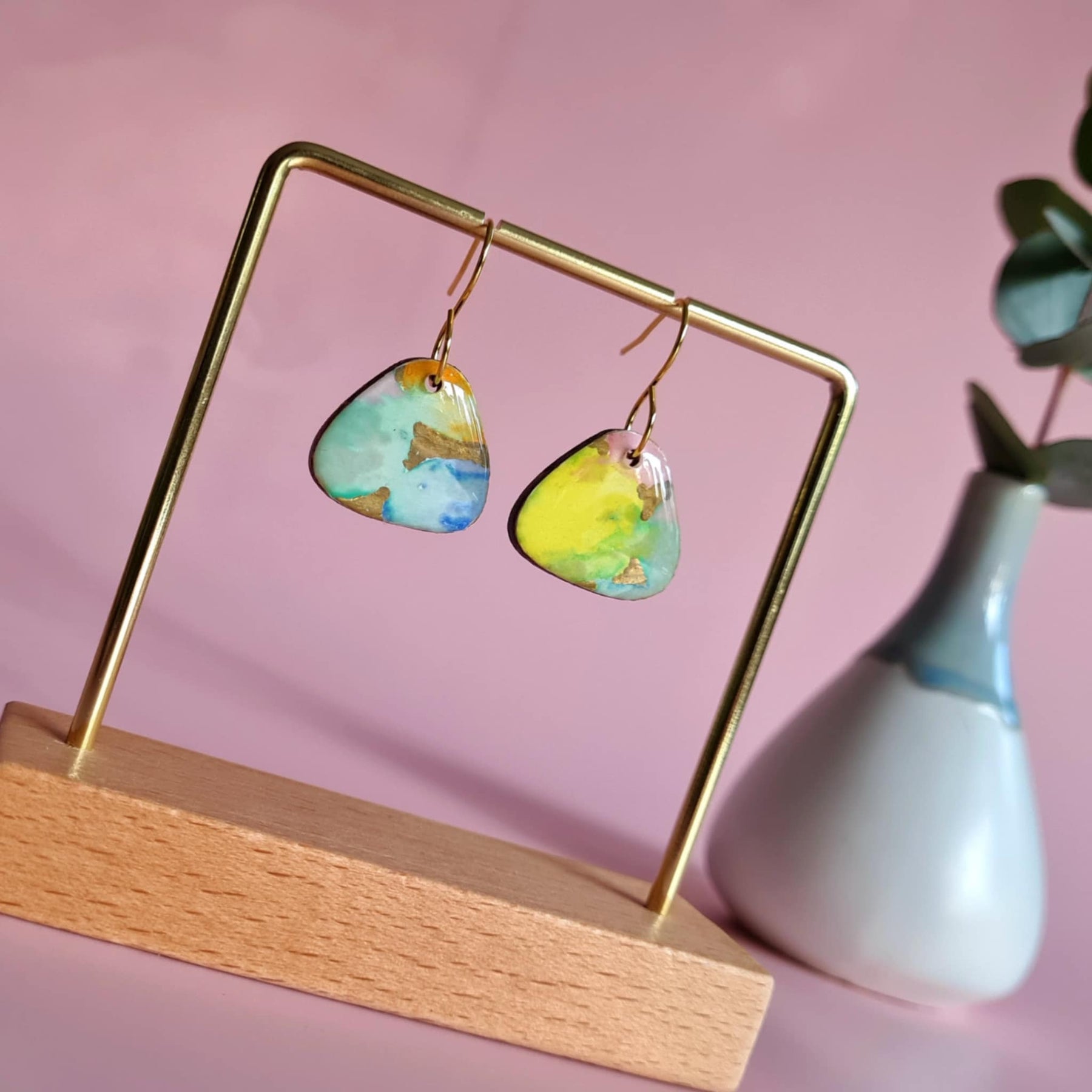 The Fiesta Collection | Resin art earrings | Part 1 | Large dangles